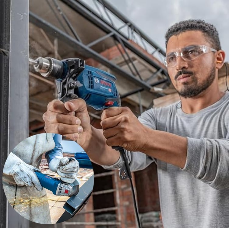 Bosch Combo Furadeira GSB 13RE + Esmerilhadeira GWS 850 127V Bosch Combo Furadeira GSB 13RE + Esmerilhadeira GWS 850 127V