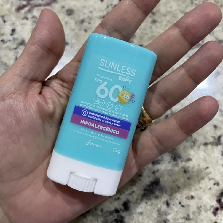 Sunless Protetor Solar Baby Bastão Fps60 Sunless 15G Sunless Protetor Solar Baby Bastão Fps60 Sunless 15G