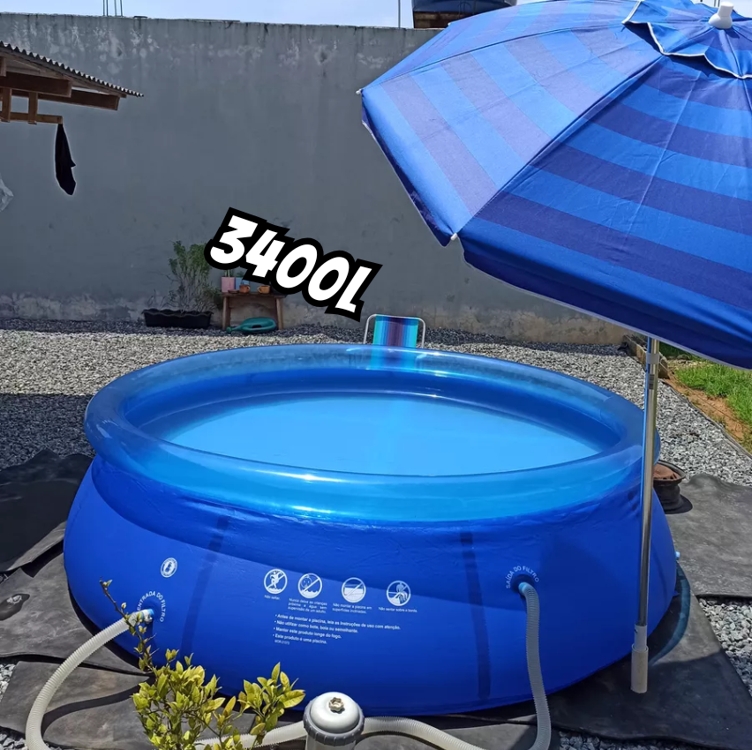 Piscina Inflável Redonda 3400 Litros Fun Mor Piscina Inflável Redonda 3400 Litros Fun Mor