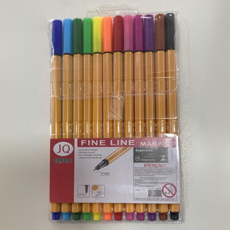 Kit Canetas Fineliner Coloridas Ponta Fina 0.4mm para Desenho e Escrita com Tintas Vibrantes, Secagem Rápida, Ergonômicas, Linha Premium (24) Kit Canetas Fineliner Coloridas Ponta Fina 0.4mm para Desenho e Escrita com Tintas Vibrantes, Secagem Rápida, Ergonômicas, Linha Premium (24)