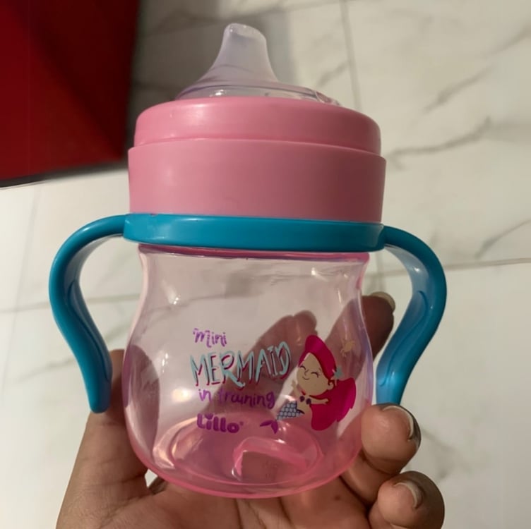 Lillo Caneca Aprendizado C/ Alça Evolution Bebedor SIL 150 ml - Menina, Lillo, Rosa/Verde Lillo Caneca Aprendizado C/ Alça Evolution Bebedor SIL 150 ml - Menina, Lillo, Rosa/Verde