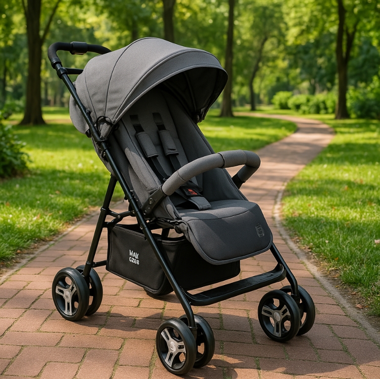 Carrinho de Bebê para Passeio Flick 0-15kgs Preto com Cinza Multikids Baby - BB445 Carrinho de Bebê para Passeio Flick 0-15kgs Preto com Cinza Multikids Baby - BB445
