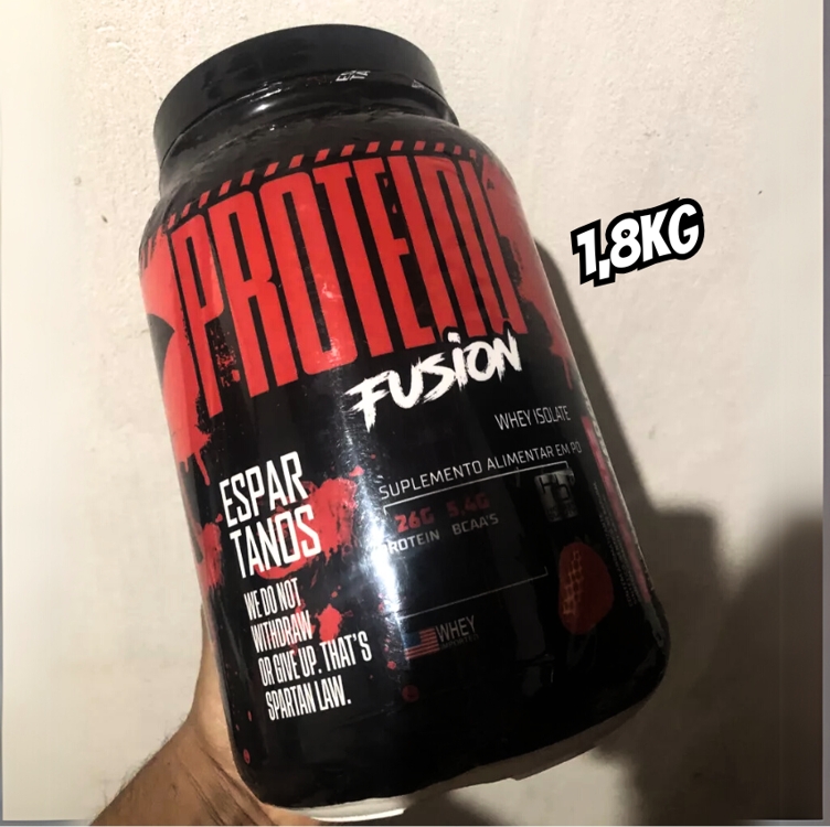 Protein Fusion Whey Isolate 1,8kg - Espartanos Nutrition Sabor Baunilha Protein Fusion Whey Isolate 1,8kg - Espartanos Nutrition Sabor Baunilha