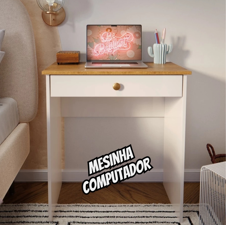 Mesinha Computador Multiuso Quarto Sala Escritorio 1 Gaveta Mesinha Computador Multiuso Quarto Sala Escritorio 1 Gaveta