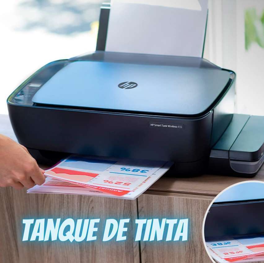 Impressora Multifuncional HP Ink Tank 416 Original Tanque de Tinta Continua Wi-Fi Scanner de banda dupla. Funções: Imprimir, Copiar, Digitalizar. Cor Preto (Z4B55A) Impressora Multifuncional HP Ink Tank 416 Original Tanque de Tinta Continua Wi-Fi Scanner de banda dupla. Funções: Imprimir, Copiar, Digitalizar. Cor Preto (Z4B55A)