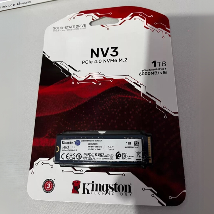 Ssd M.2 Nvme 4.0 1tb Kingston Nv3 Formato 2280 Gen 4x4 Ultra Rápido Velocidade de Leitura 6000Mb/s e Gravação 4000 Mb/s Cor Azul-escuro Ssd M.2 Nvme 4.0 1tb Kingston Nv3 Formato 2280 Gen 4x4 Ultra Rápido Velocidade de Leitura 6000Mb/s e Gravação 4000 Mb/s Cor Azul-escuro