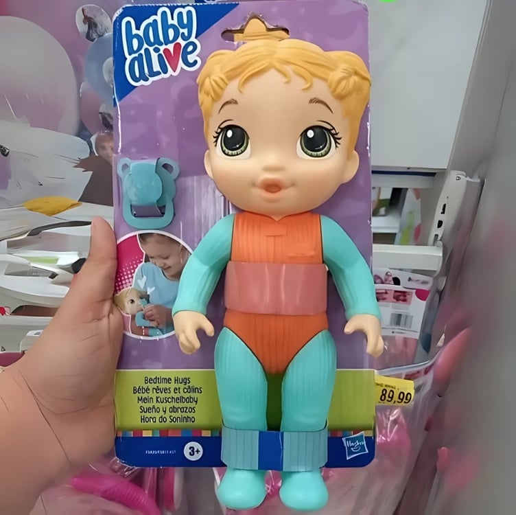 Baby Alive Hora do Soninho - Boneca de 24 cm lavável para crianças a partir dos 3 anos, cabelo loiro Baby Alive Hora do Soninho - Boneca de 24 cm lavável para crianças a partir dos 3 anos, cabelo loiro