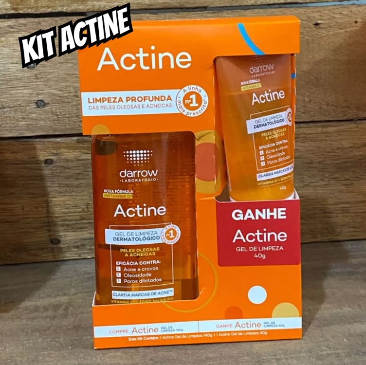 Darrow Actine Kit Gel de Limpeza Facial Vitamina C 140g + 40g Darrow Actine Kit Gel de Limpeza Facial Vitamina C 140g + 40g