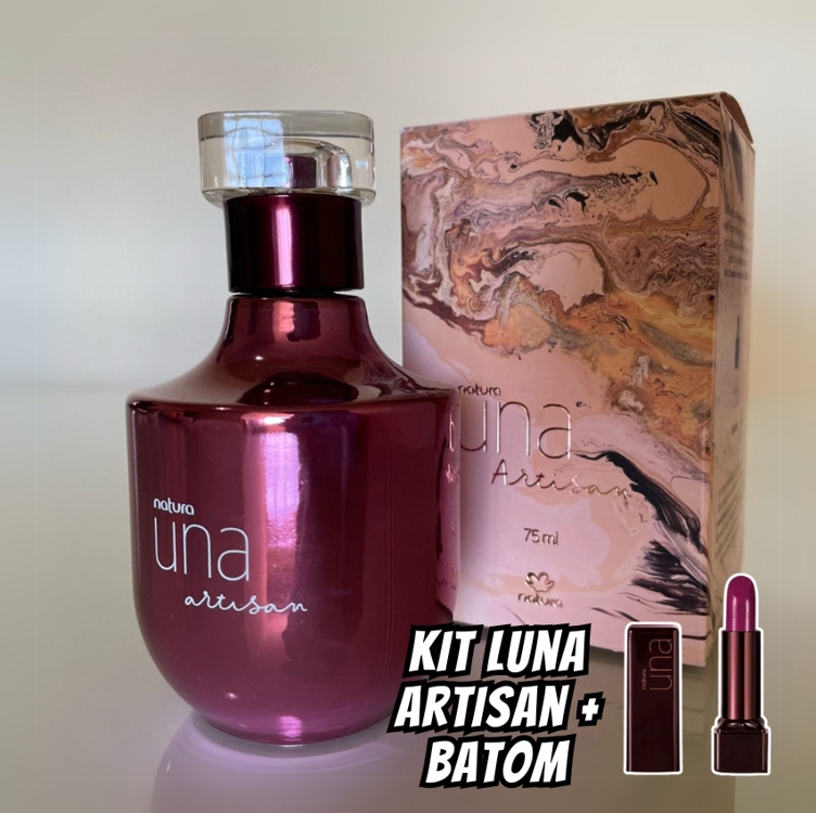Kit Una Artisan Deo Parfum e Batom Rosa Kit Una Artisan Deo Parfum e Batom Rosa