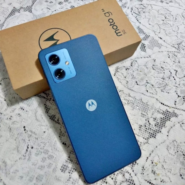 Smartphone Moto G54 5G 256GB 8GB RAM Azul - Vegan Leather Smartphone Moto G54 5G 256GB 8GB RAM Azul - Vegan Leather