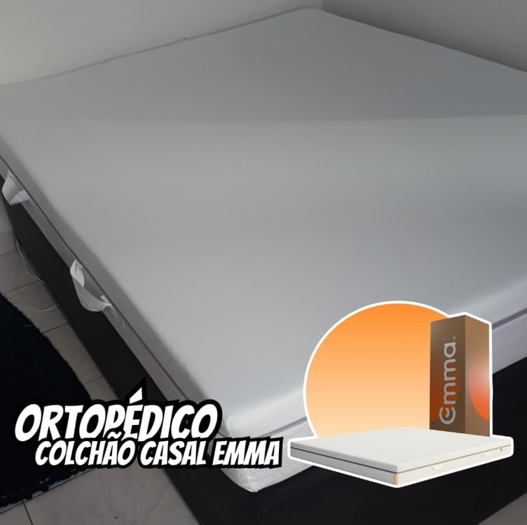 Colchão Casal Emma Duo Comfort - 10 anos de garantia, conforto ortopédico dupla face - 138x188cm Colchão Casal Emma Duo Comfort - 10 anos de garantia, conforto ortopédico dupla face - 138x188cm