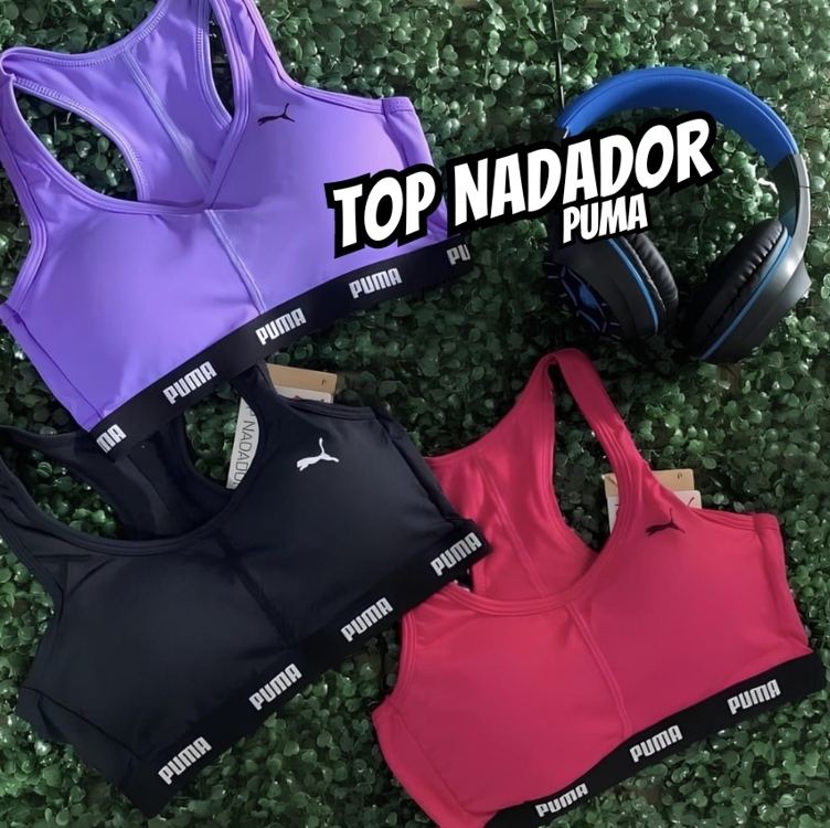 Top Nadador Esportivo Com Bojo Removível Academia Fitness Puma Top Nadador Esportivo Com Bojo Removível Academia Fitness Puma
