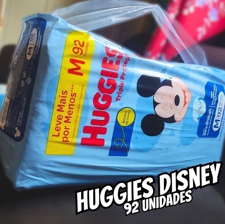 Fralda Disney Baby Tripla Proteção 92 Unidades M Huggies Fralda Disney Baby Tripla Proteção 92 Unidades M Huggies