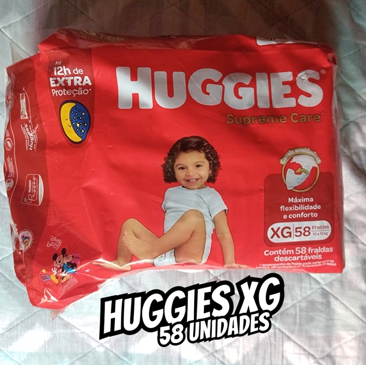 Huggies Fralda Supreme Care XG 58 Un Huggies Fralda Supreme Care XG 58 Un