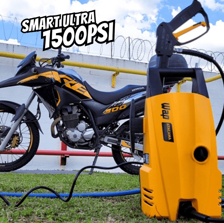 WAP Desobstruidora e Lavadora de Alta Pressão ATACAMA SMART ULTRA 2200, 330L/h, Bico Regulável, 1500psi 1400W 127V WAP Desobstruidora e Lavadora de Alta Pressão ATACAMA SMART ULTRA 2200, 330L/h, Bico Regulável, 1500psi 1400W 127V