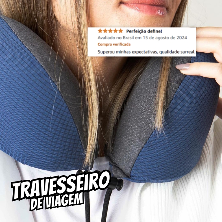 Travesseiro de Viagem - Off Night Cinza - I wanna sleep - Suporte Ergonômico Memory Foam, Compacto, Portátil e Versátil. Ideal para Viagens de Avião, Carro e Ônibus. Travesseiro de Viagem - Off Night Cinza - I wanna sleep - Suporte Ergonômico Memory Foam, Compacto, Portátil e Versátil. Ideal para Viagens de Avião, Carro e Ônibus.