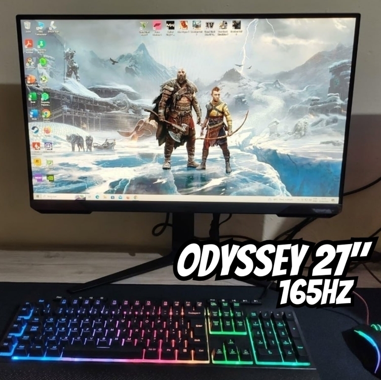 Samsung Monitor Gamer Odyssey 27", Fhd, 165hz, 1ms, Com Ajuste De Altura, Hdmi, Dp, Freesync, Preto, Série G32 Samsung Monitor Gamer Odyssey 27", Fhd, 165hz, 1ms, Com Ajuste De Altura, Hdmi, Dp, Freesync, Preto, Série G32