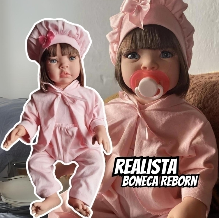 Boneca Bebê Reborn Silicone Realista Banho Permitido Boneca Bebê Reborn Silicone Realista Banho Permitido
