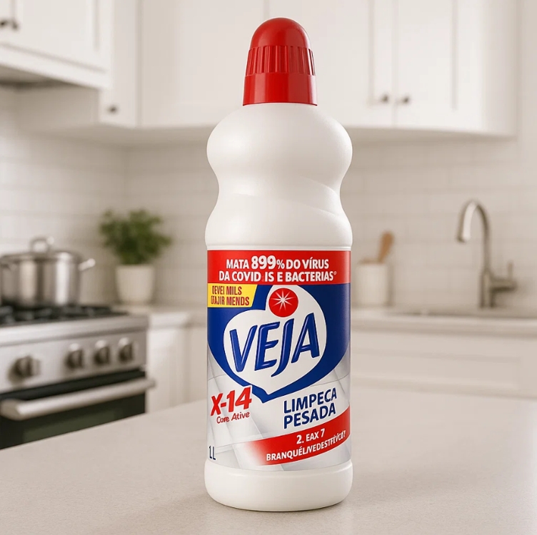 Veja Limpador Para Limpeza Pesada Cloro Ativo 2 Em 1 - 1l Veja Limpador Para Limpeza Pesada Cloro Ativo 2 Em 1 - 1l