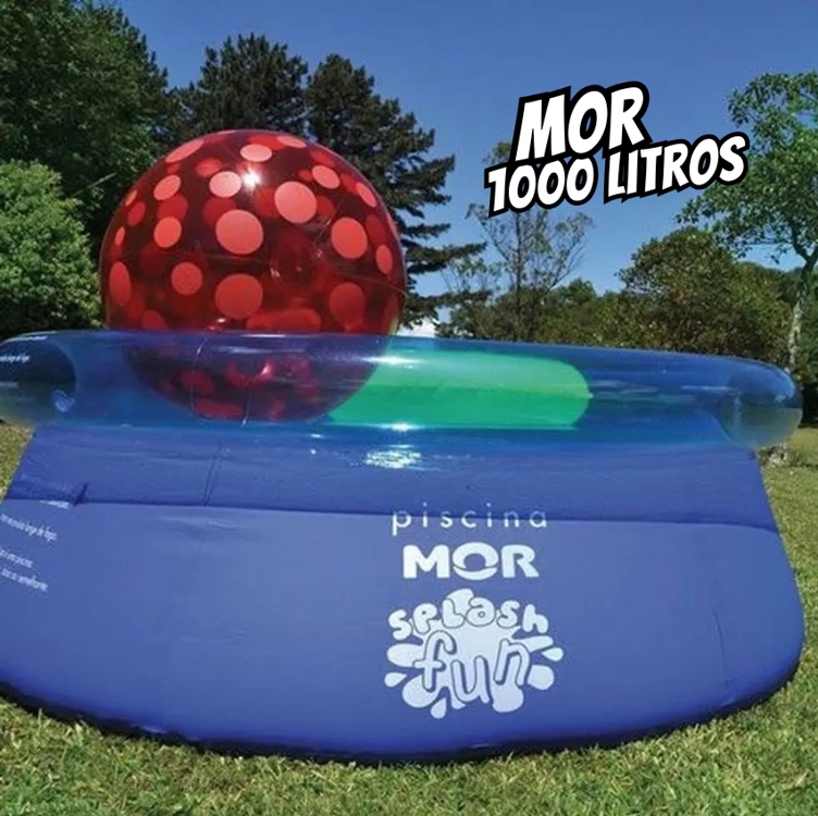 Piscina redonda inflável Splash Fun 1000 litros Mor Piscina redonda inflável Splash Fun 1000 litros Mor