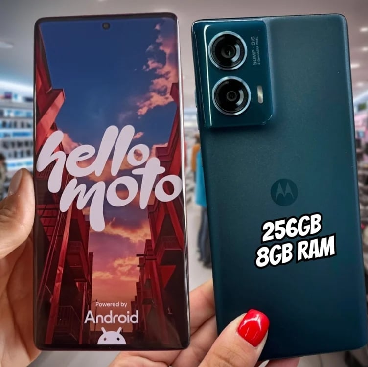 Smartphone Motorola Edge 50 Fusion 256gb Light Blue Vegan Leather 5g 16gb Ram 6,7" Câmera Sony Dupla Selfie 32mp Dual Chip Smartphone Motorola Edge 50 Fusion 256gb Light Blue Vegan Leather 5g 16gb Ram 6,7" Câmera Sony Dupla Selfie 32mp Dual Chip