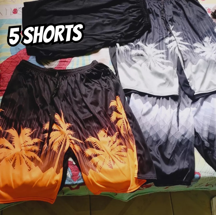 Short Esporte Kit 5 Peças Fino Academia Praia Short Esporte Kit 5 Peças Fino Academia Praia