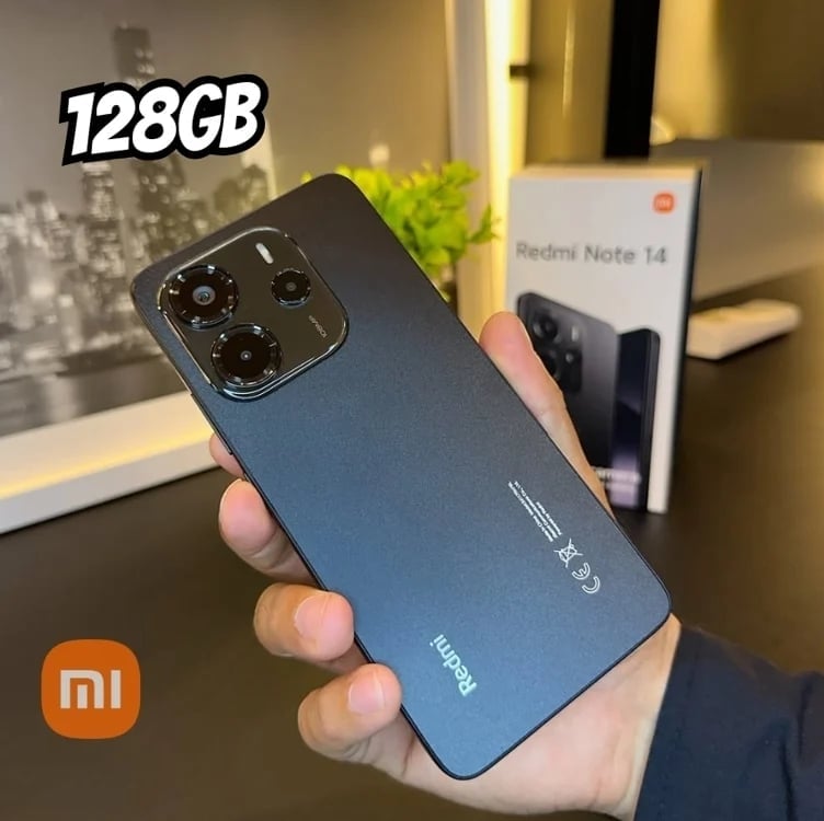 Smartphone Xiaomi Redmi Note 14 Midnight Black (Preto) 6GB RAM 128GB ROM Smartphone Xiaomi Redmi Note 14 Midnight Black (Preto) 6GB RAM 128GB ROM
