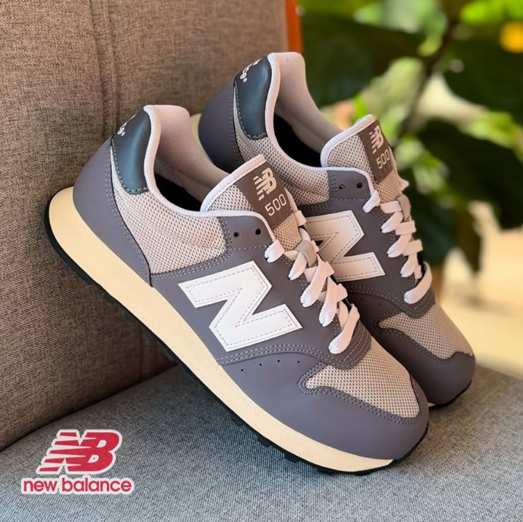 Tênis New Balance 500 V'2 Masculino - Grafite+Branco Tênis New Balance 500 V'2 Masculino - Grafite+Branco