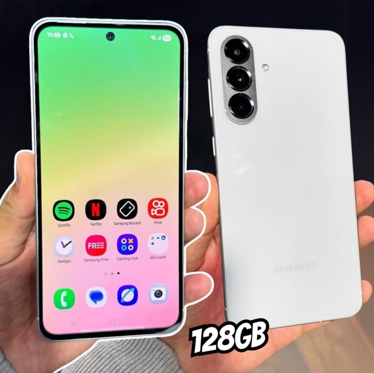 Smartphone Samsung Galaxy A56 128GB 5G 6GB RAM - Rosa + Galaxy Buds FE sem Fio Grafite Smartphone Samsung Galaxy A56 128GB 5G 6GB RAM - Rosa + Galaxy Buds FE sem Fio Grafite