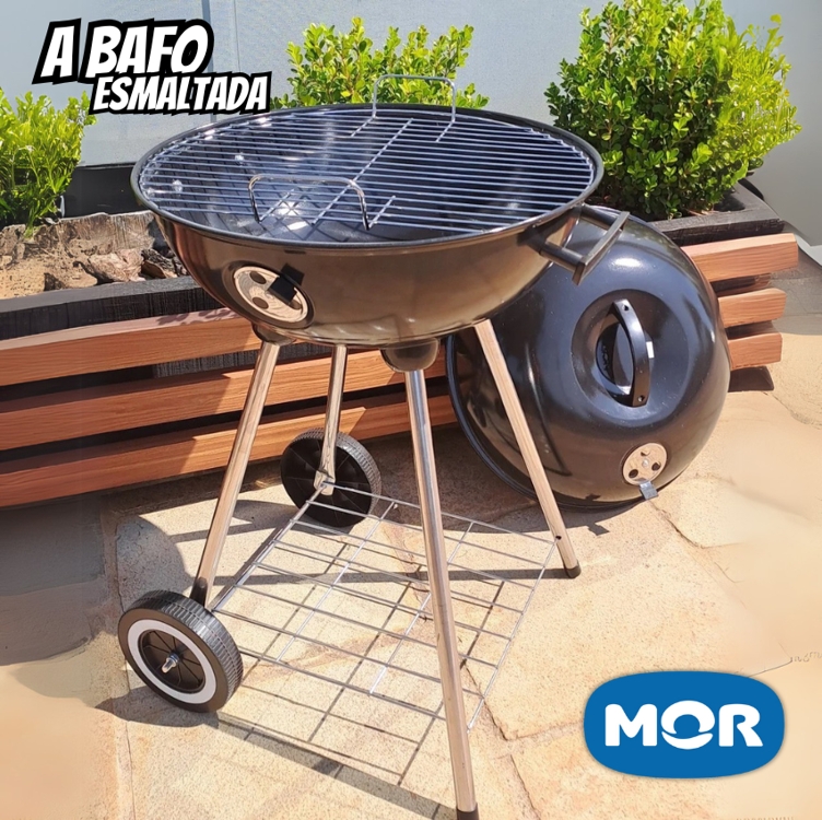 Churrasqueira Esmaltada A Bafo Guarapari, Mor, 46 Cm Churrasqueira Esmaltada A Bafo Guarapari, Mor, 46 Cm