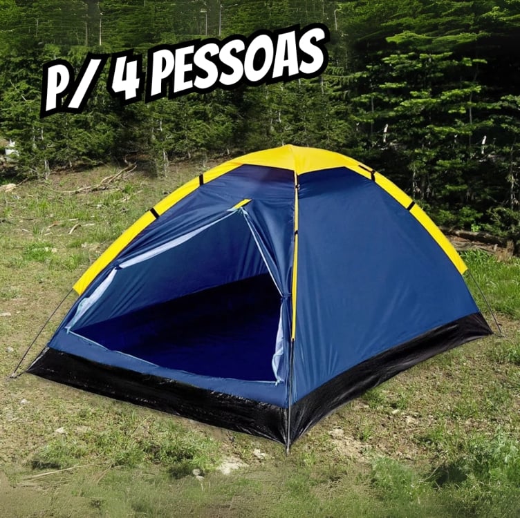 Barraca Camping Iglu Tenda Para 4 Pessoas Acampamento Praia + Bolsa De Transporte Tssaper 2,00m X 2,00m X 1,30m Barraca Camping Iglu Tenda Para 4 Pessoas Acampamento Praia + Bolsa De Transporte Tssaper 2,00m X 2,00m X 1,30m