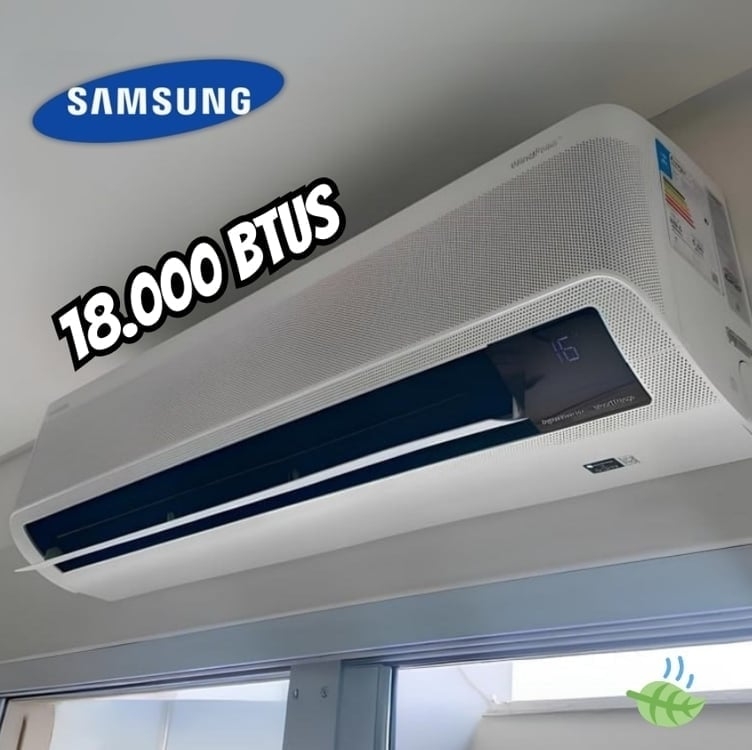 Ar-condicionado Split Samsung Inverter Windfree Connect Ai 18.000 Btus Frio Sem Vento Ar18dyfabwknaz Ar-condicionado Split Samsung Inverter Windfree Connect Ai 18.000 Btus Frio Sem Vento Ar18dyfabwknaz