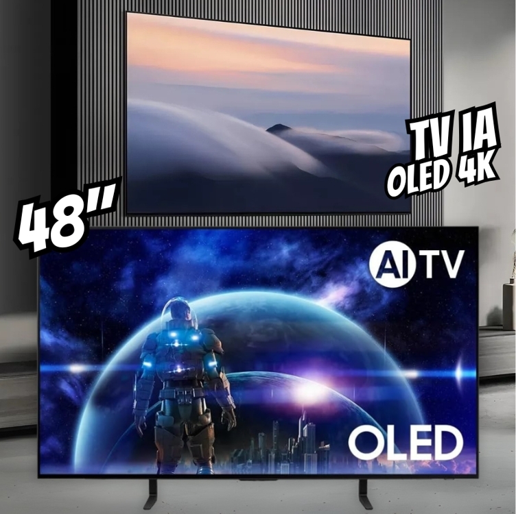 Samsung AI TV 48" OLED 4K 48S90D 2024, Processador com AI, Painel até 144hz, Design LaserSlim, AI Energy Mode, Alexa built in Samsung AI TV 48" OLED 4K 48S90D 2024, Processador com AI, Painel até 144hz, Design LaserSlim, AI Energy Mode, Alexa built in