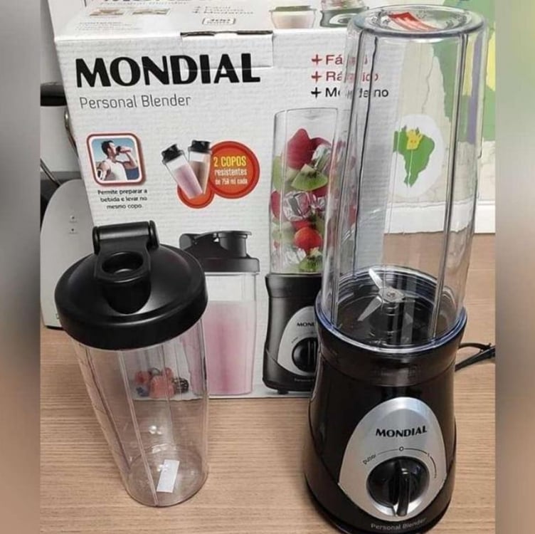 Personal Blender, Mondial, Preto/Prata, 300W, 110V - DG-01 Personal Blender, Mondial, Preto/Prata, 300W, 110V - DG-01