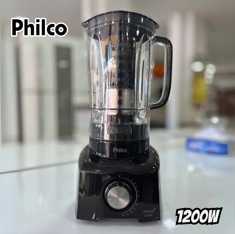 Liquidificador Philco Ph900 Preto 1200w Com 12 Velocidades Liquidificador Philco Ph900 Preto 1200w Com 12 Velocidades