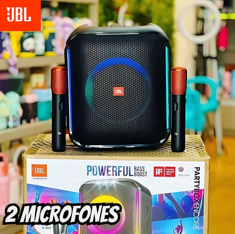 Caixa De Som Jbl Partybox Encore 2, Com 2 Microfones Sem Fio, Light Show, Bluetooth, Usb, 100w Rms, Preto - 58035034 Caixa De Som Jbl Partybox Encore 2, Com 2 Microfones Sem Fio, Light Show, Bluetooth, Usb, 100w Rms, Preto - 58035034
