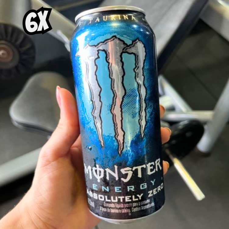 Pack de Monster Absolutely Zero LT 473ml - Unidade 6 unidades Pack de Monster Absolutely Zero LT 473ml - Unidade 6 unidades
