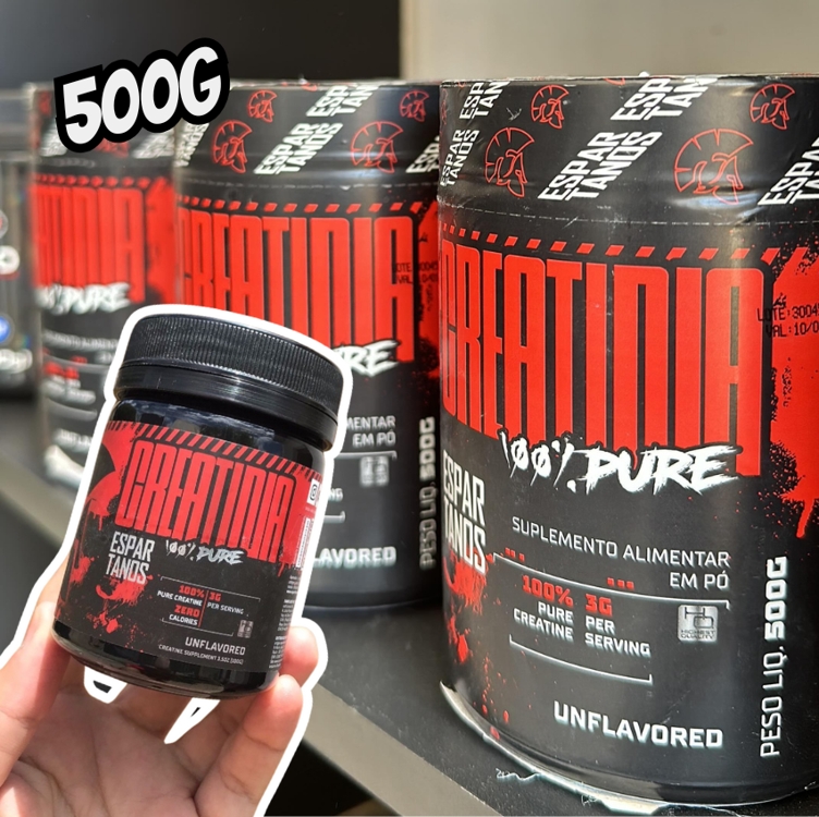 Creatina Monohidratada 500g - Suplemento em pó 100% Pura - Espartanos - Aprovada Abenutri Creatina Monohidratada 500g - Suplemento em pó 100% Pura - Espartanos - Aprovada Abenutri