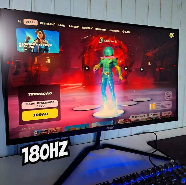 Monitor Gamer Acer Kg270 M5 27h, Hdmi Dp Led Ips 180hz Cor Preto 110v/220v Monitor Gamer Acer Kg270 M5 27h, Hdmi Dp Led Ips 180hz Cor Preto 110v/220v