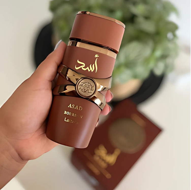 Perfume Lattafa Asad Bourbon Eau de Parfum 100ml para unissex Perfume Lattafa Asad Bourbon Eau de Parfum 100ml para unissex