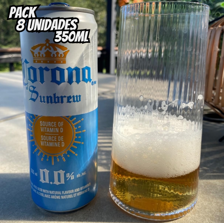 Pack Cerveja Corona Cero Sunbrew Sem Álcool, Lata, 350ml, Caixa 8 unidades Pack Cerveja Corona Cero Sunbrew Sem Álcool, Lata, 350ml, Caixa 8 unidades