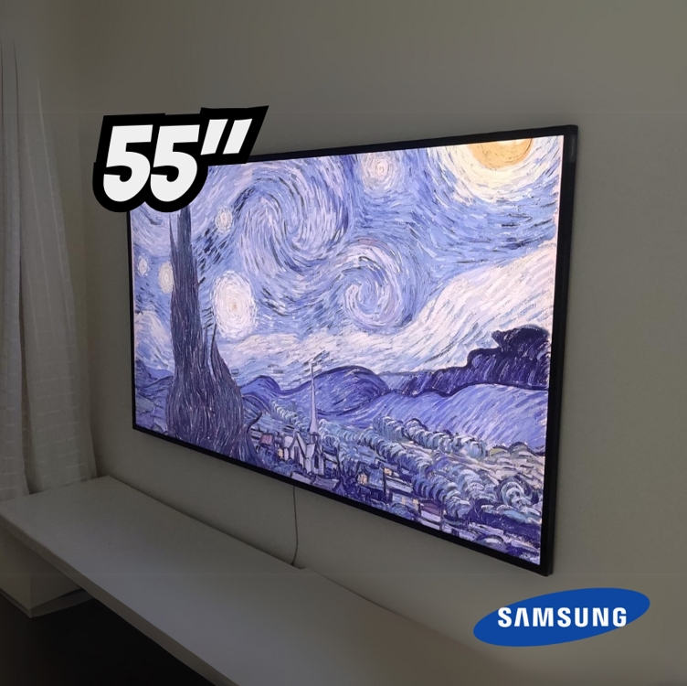 Samsung Smart TV 55 polegadas QLED The Frame LS03D - Tela Matte Samsung Smart TV 55 polegadas QLED The Frame LS03D - Tela Matte