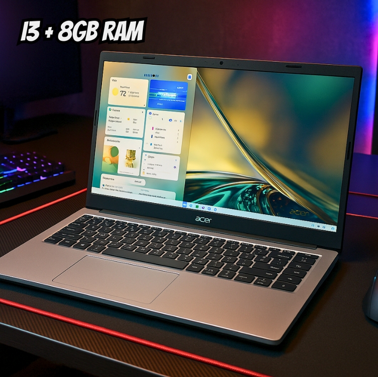 Notebook Acer Aspire 3 Intel Core i3 8GB 256GB SSD - 15,6” Full HD Windows 11 A315-510P-34XC Notebook Acer Aspire 3 Intel Core i3 8GB 256GB SSD - 15,6” Full HD Windows 11 A315-510P-34XC