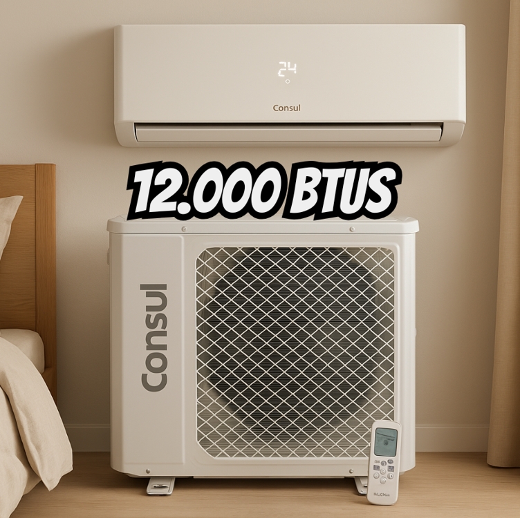 Ar Condicionado Split Hi Wall Consul Maxi 12000 Btu/h Frio Cbn12cbbna - 220 Volts Ar Condicionado Split Hi Wall Consul Maxi 12000 Btu/h Frio Cbn12cbbna - 220 Volts