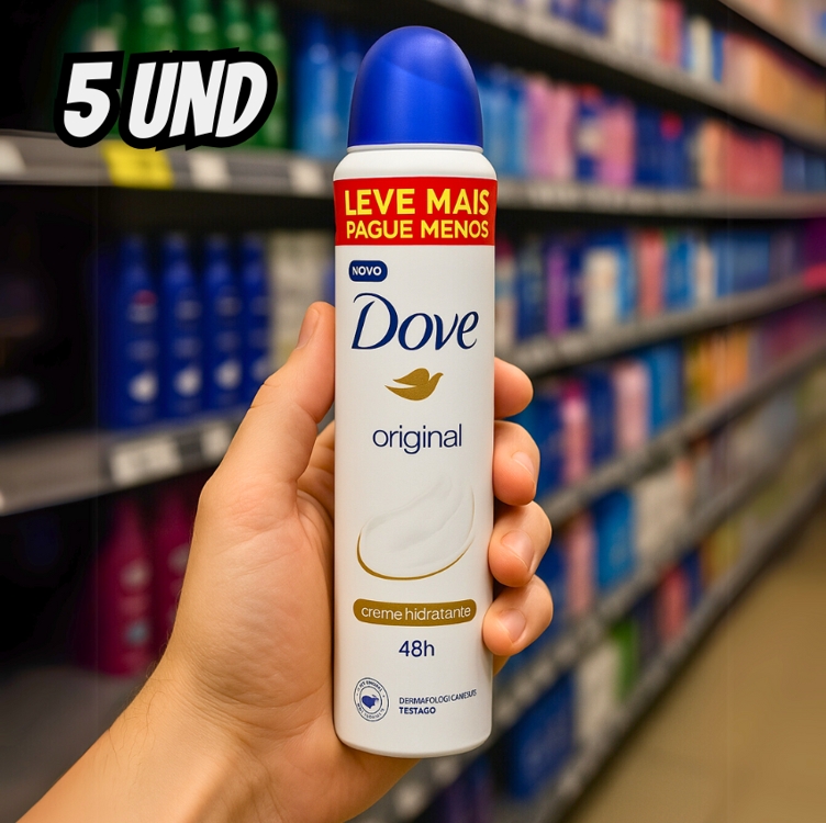 Kit Desodorante Aerosol Dove Original 250ml - 5 unidades Kit Desodorante Aerosol Dove Original 250ml - 5 unidades