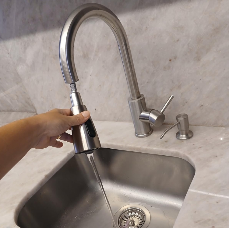 Yesop Torneira Cozinha Gourmet Misturador Monocomando Extensível Aço Escovado Yesop Torneira Cozinha Gourmet Misturador Monocomando Extensível Aço Escovado