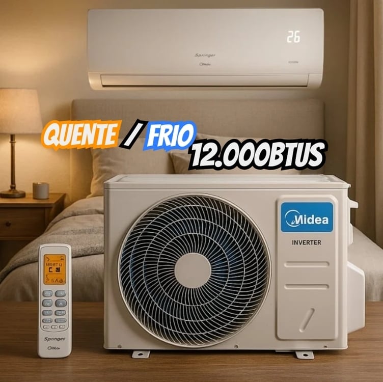 Ar Condicionado Split Inverter 12.000 BTU Xtremesave Q/F Midea 42AGVQI12M5.38AGVQI12M5 - 220V Ar Condicionado Split Inverter 12.000 BTU Xtremesave Q/F Midea 42AGVQI12M5.38AGVQI12M5 - 220V