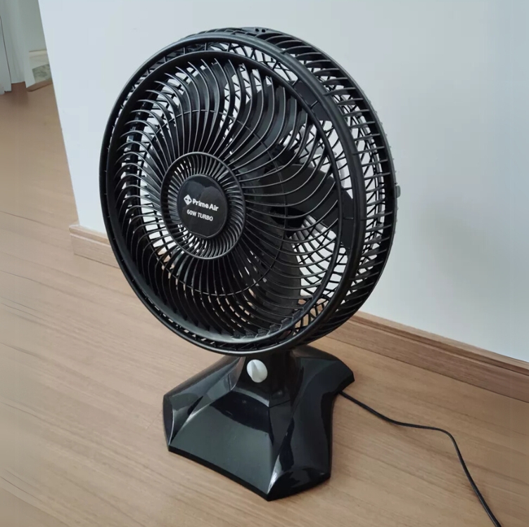 Ventilador Prime Air 60w Grade De 36cm Avte300 Estrutura Preto Pás Preto Material das pás Plástico Quantidade de pás 6 220V Ventilador Prime Air 60w Grade De 36cm Avte300 Estrutura Preto Pás Preto Material das pás Plástico Quantidade de pás 6 220V
