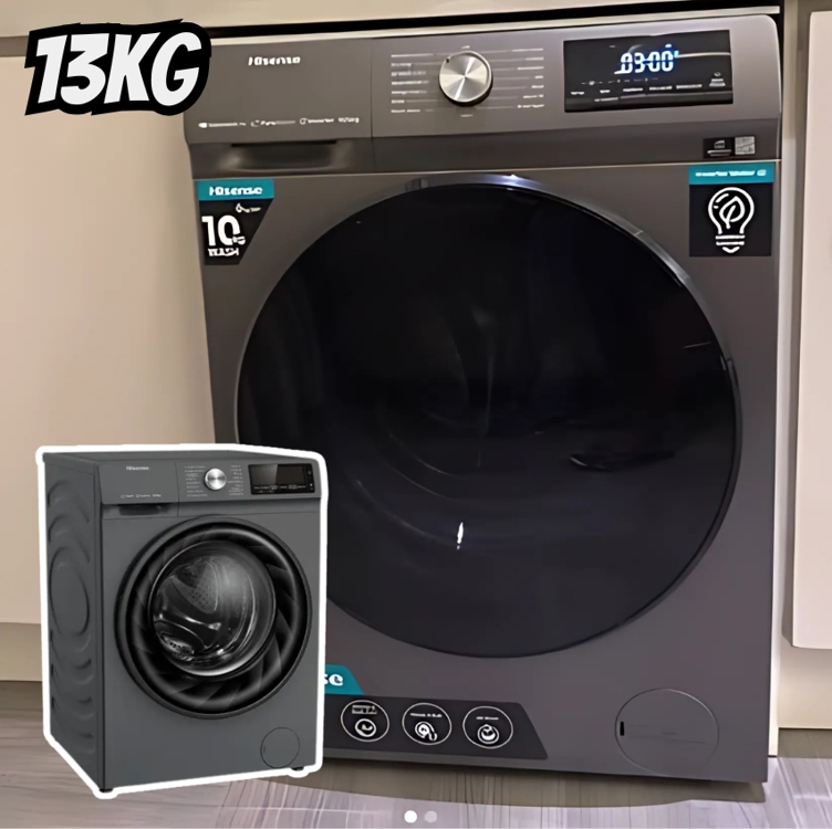 Lava e Seca 13Kg Hisense WD5Q1342BT1 Inverter Titanium 220V Lava e Seca 13Kg Hisense WD5Q1342BT1 Inverter Titanium 220V