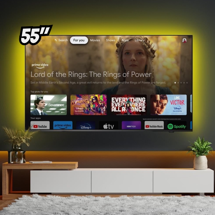Smart TV 55" Mini LED 4K 120 Hz Philips THE XTRA 55PML9118/78, Google TV, Ambilight, P5, DTS Play-Fi, Freesync, Dolby Vision Atmos, 40 WRMS Smart TV 55" Mini LED 4K 120 Hz Philips THE XTRA 55PML9118/78, Google TV, Ambilight, P5, DTS Play-Fi, Freesync, Dolby Vision Atmos, 40 WRMS